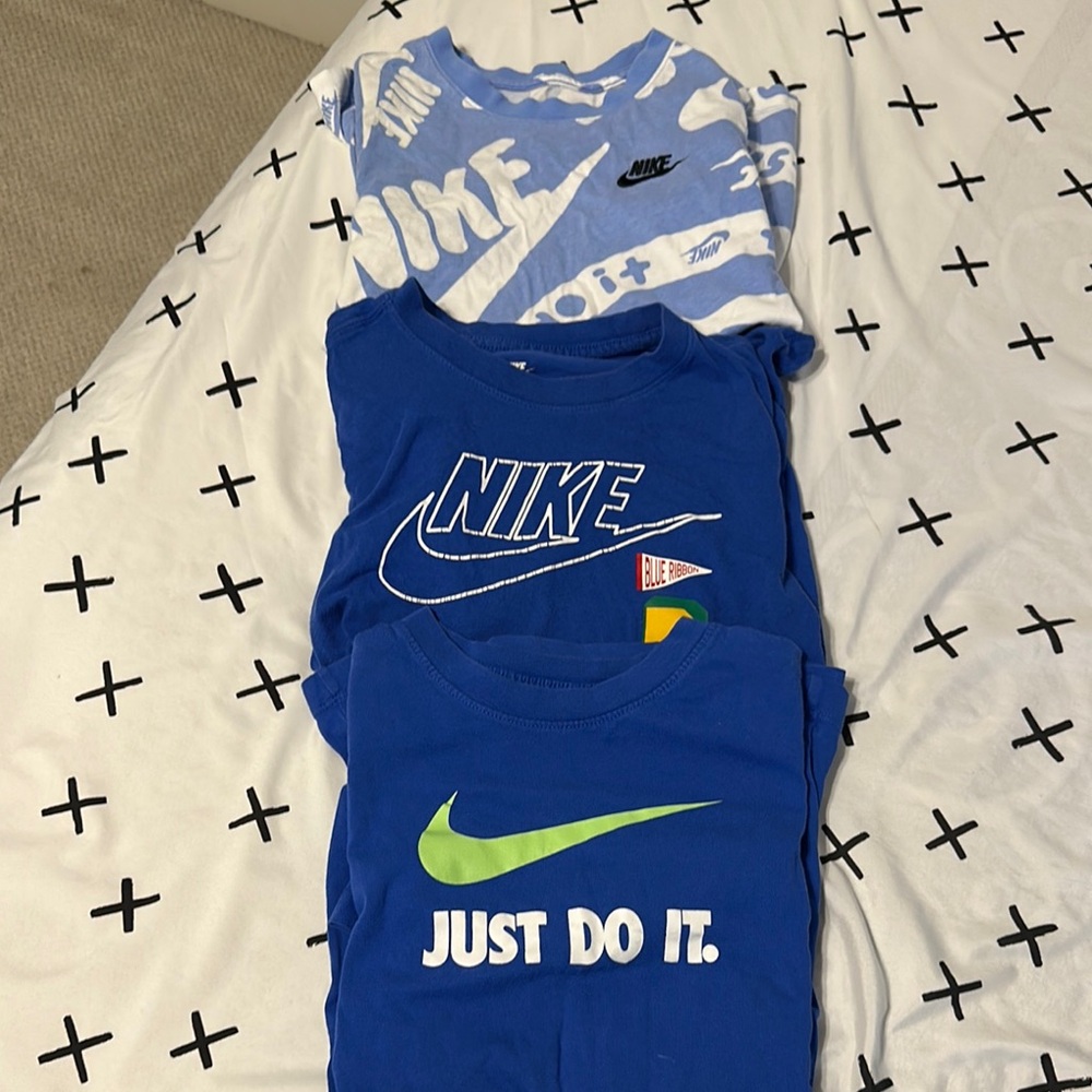 3 Nike Blue Short Sleeve Tees (all 3 )